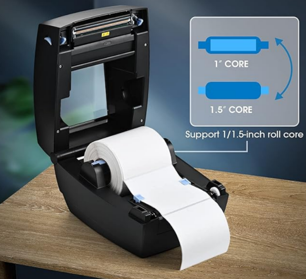 標(biāo)簽機(jī)卷式裝紙