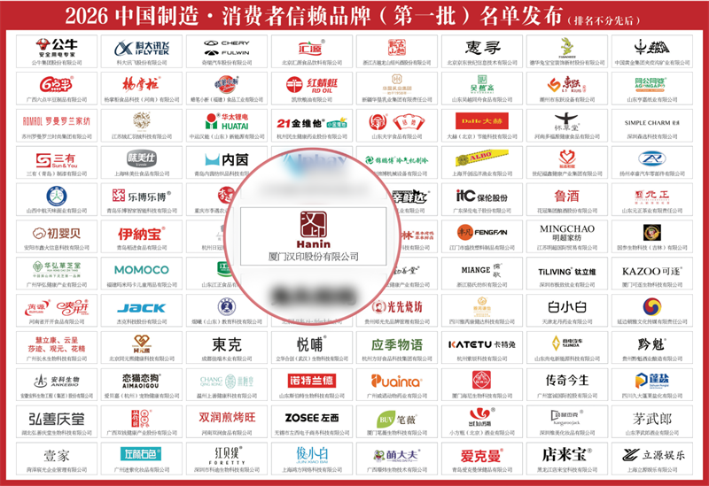 2026中國制造消費者信賴品牌